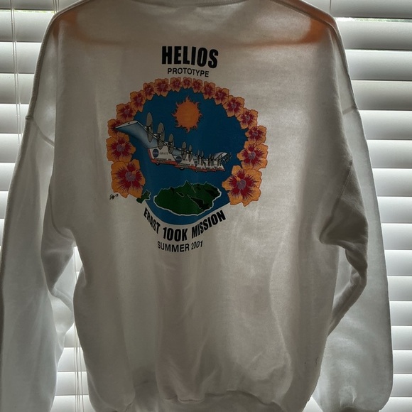 White Graphic Men's Sweater - Picture 1 of 6